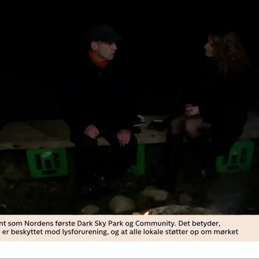 TV2 news - om Dark Sky Park Møn