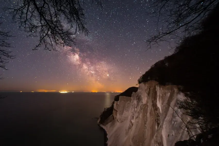 The Milky Way from the top of Møns Klint