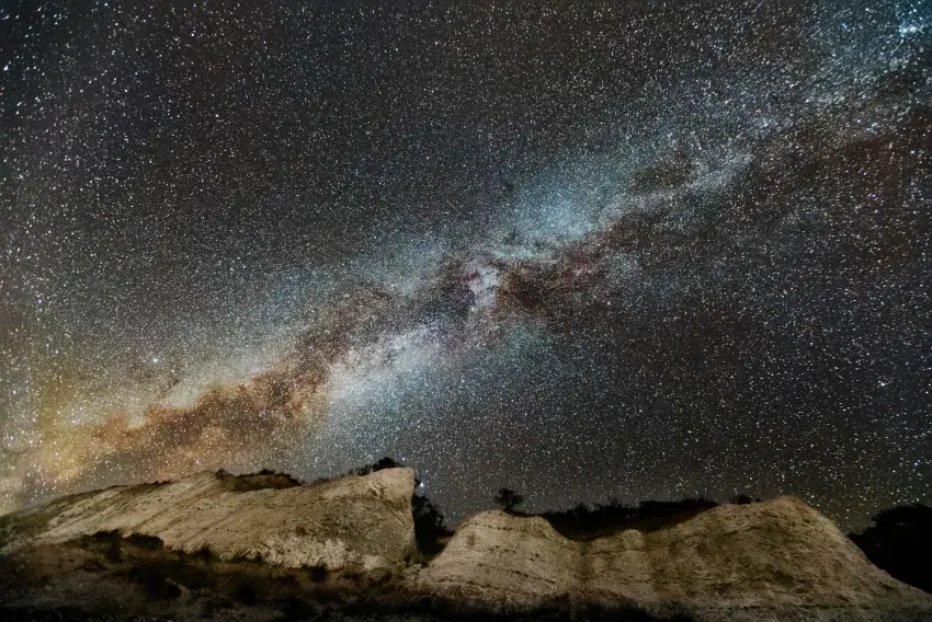 Milky Way above Møns Klint