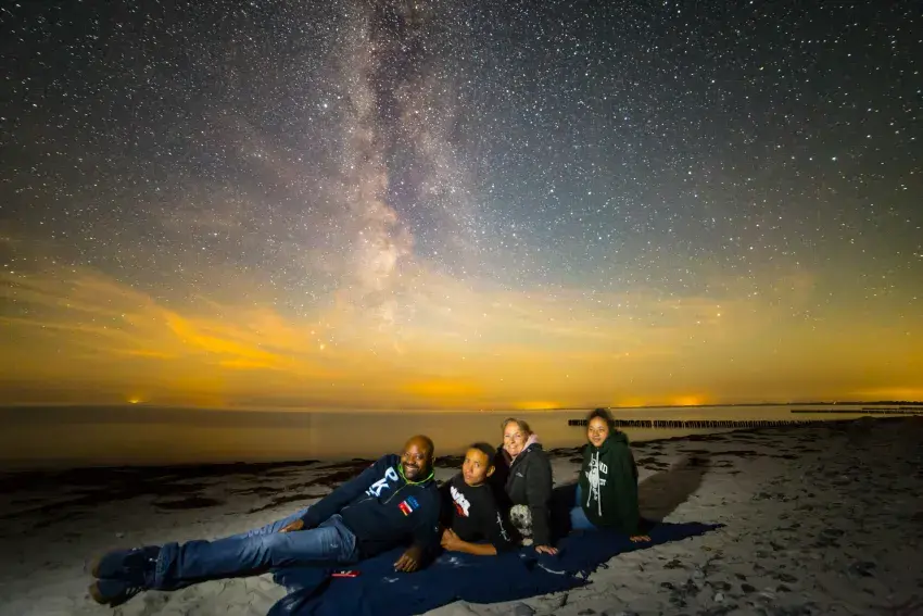 Family at the beach