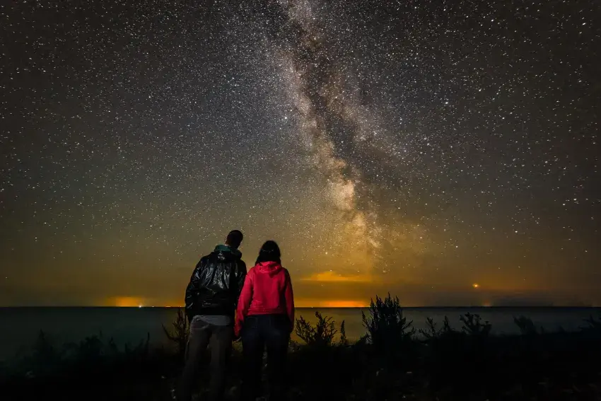 Dark Sky tur ved stranden