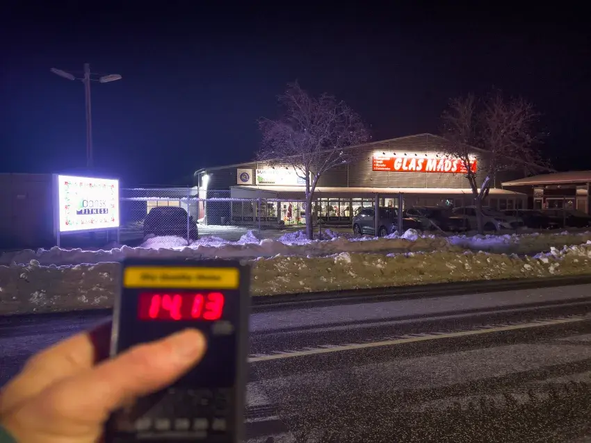 Lysforurening ved Mønshallerne