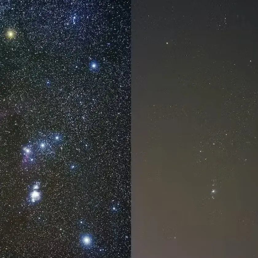 Orion og lysforurening